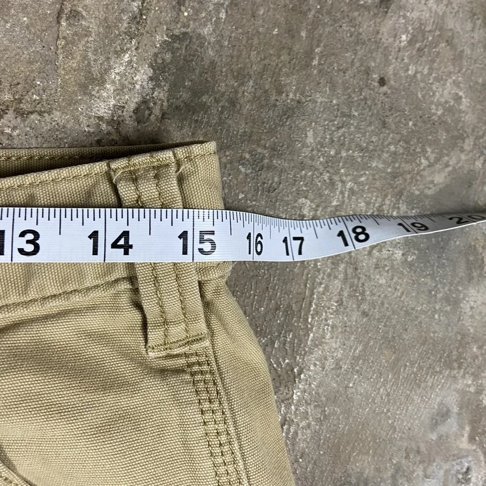 Carhartt Rugged Flex Canvas Pants Size 31x34 Beige Relaxed Fit Utility Work Wear